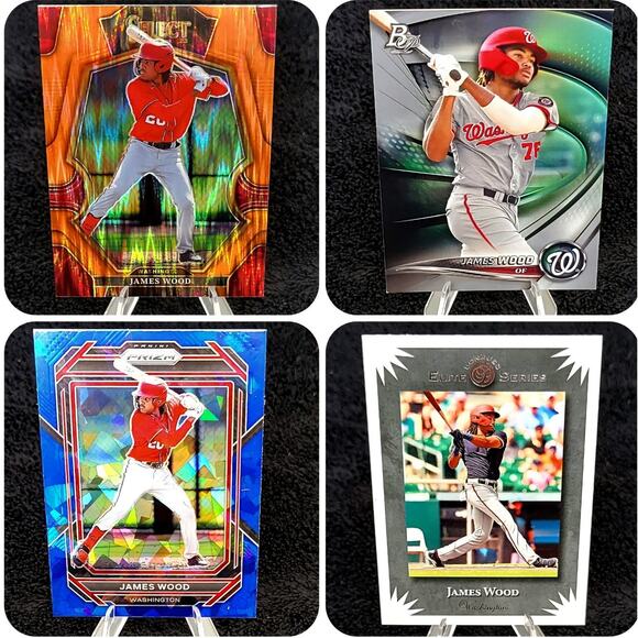 James Wood RC Insert Baseball Card Lot, Washington Nationals - Picture 1 of 9